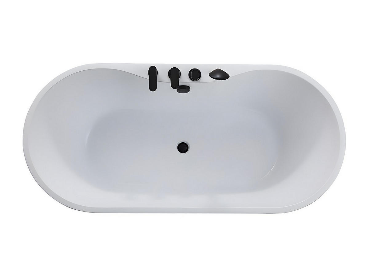 FREISTEHENDE Badewanne - 1 Person - acryl - weiß Stepona - Weiß, Kunststoff (150/58/75cm) - Vente-Unique