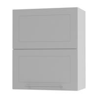 KÜCHENHÄNGESCHRANK Kvantum W8B/60 Dust Grey Matt / Weiß Matt 60 / 32,5 / 72cm - Weiß/Grau, Holz/Holzwerkstoff (60/72/32.5cm) - Feldmann-Wohnen