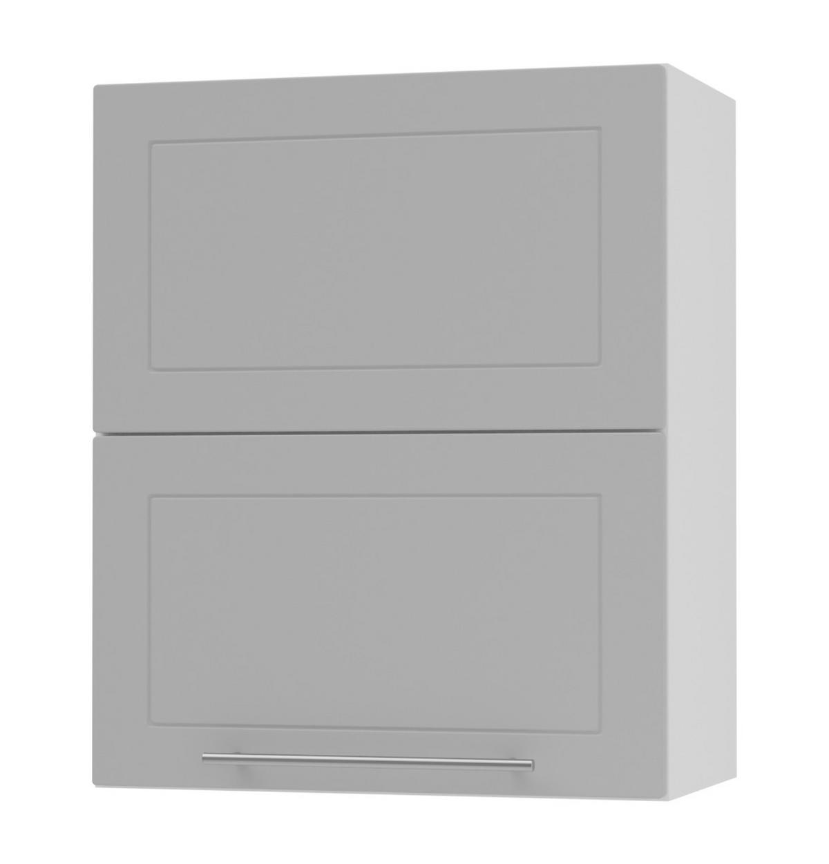 KÜCHENHÄNGESCHRANK Kvantum W8B/60 Dust Grey Matt / Weiß Matt 60 / 32,5 / 72cm - Weiß/Grau, Holz/Holzwerkstoff (60/72/32.5cm) - Feldmann-Wohnen