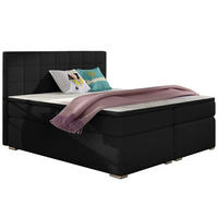 BOXBETT Alice Bonellfederkern - Schwarz, Holz/Holzwerkstoff (160/200cm) - Best For Home