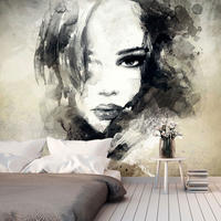 VLIESTAPETE Schwarz 300/210 cm - Beige/Schwarz, Textil (300/1cm) - KUNSTLOFT