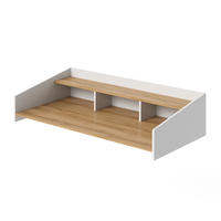 AUFSATZREGAL Viktor, Artisan-Eiche/Weiß, 127.2 x 30 cm - Eiche Artisan/Weiß, Holzwerkstoff (127.2/30/62.4cm) - Vicco