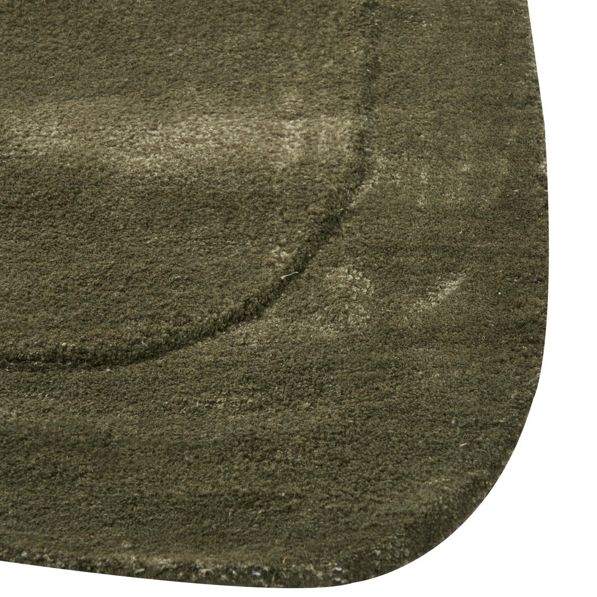 KURZFLOR-TEPPICH Grün 80/250 cm Berani - Grün, Textil (80/250cm) - Beliani