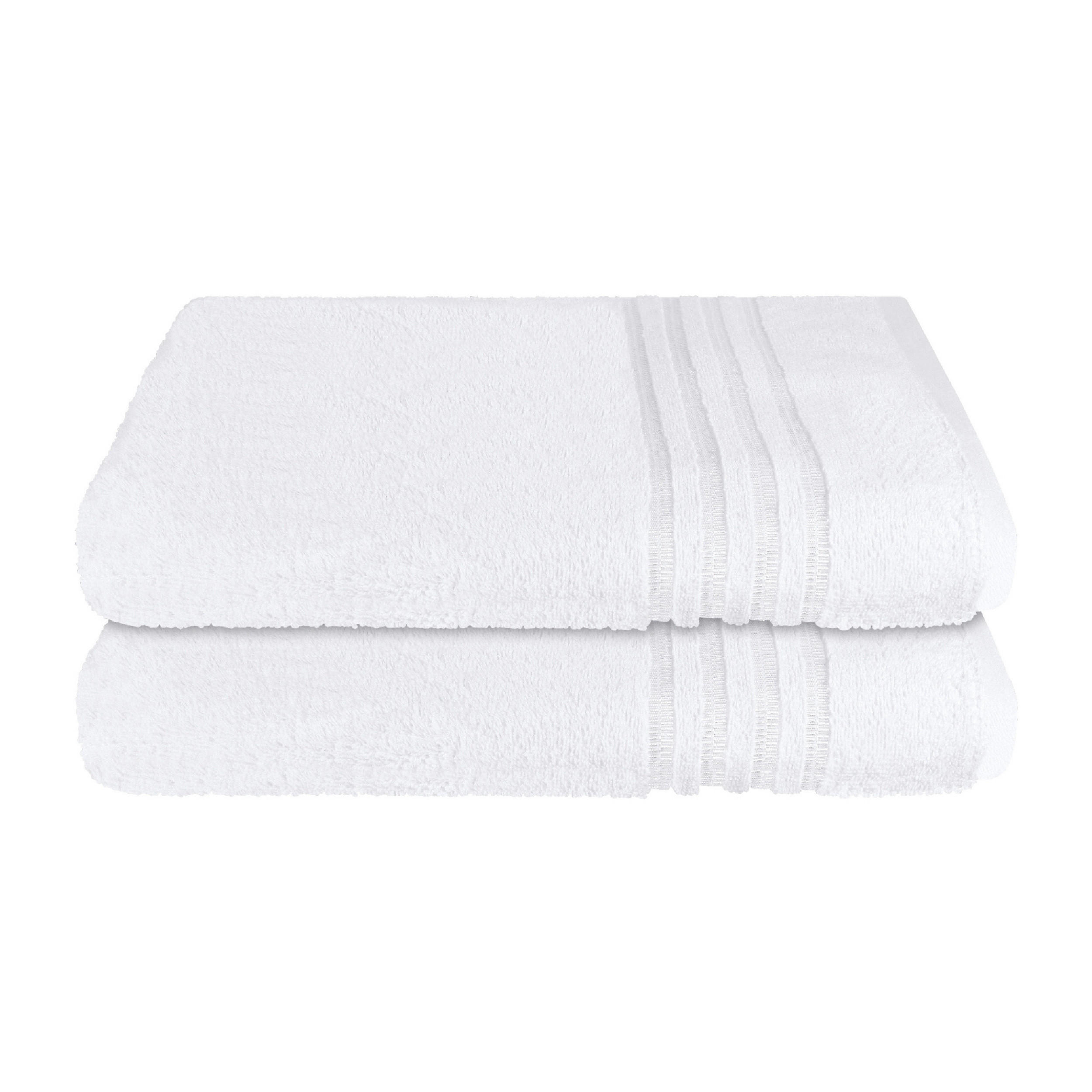 DUSCHTUCHSET Milano - 2-teilig - 70 x 140 cm - Weiß - Weiß, Textil (70/140cm) - SCHIESSER