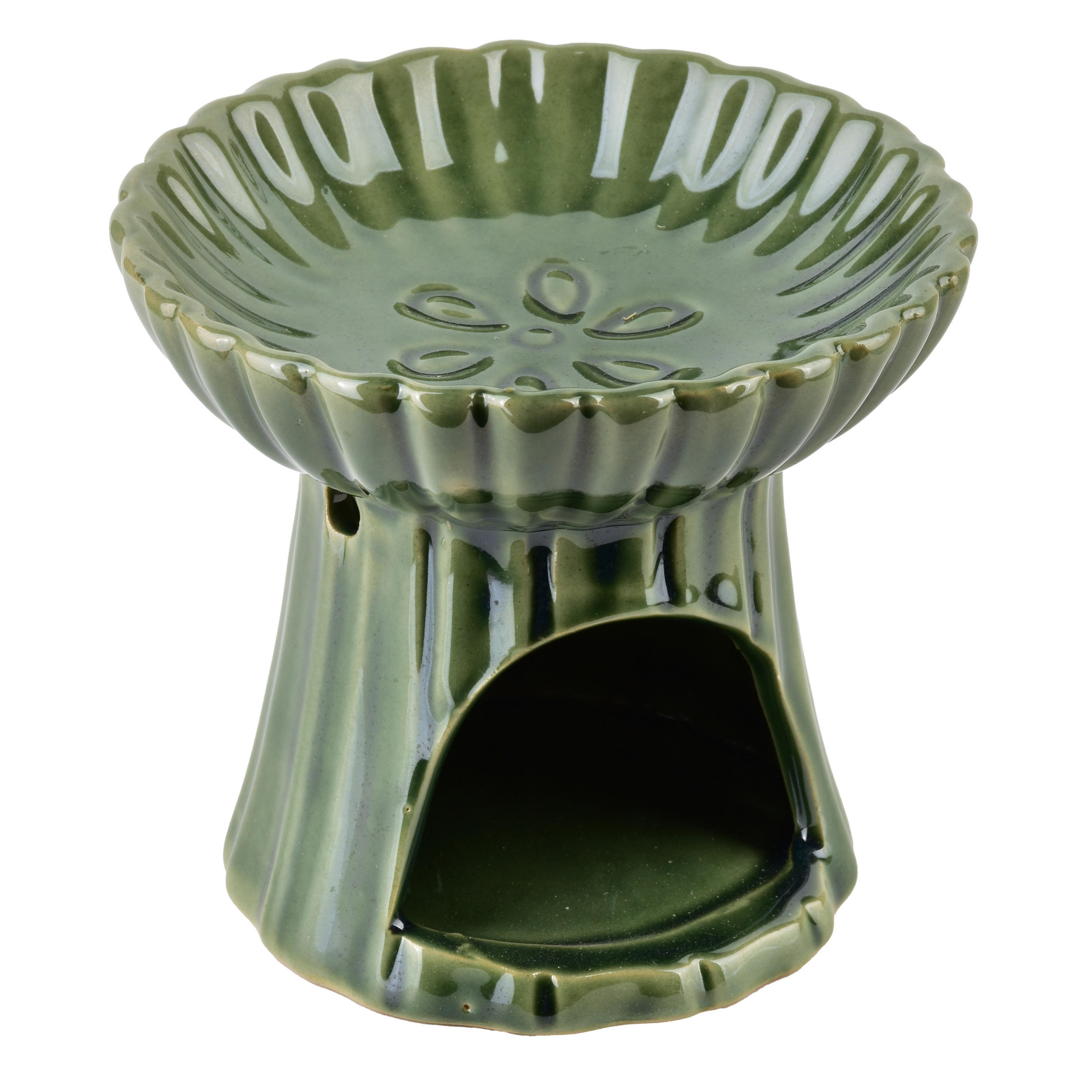 DUFTLAMPE Basic Grün 11/11.5/11.5 cm Keramik - Grün, Keramik (11.5cm) - Mondex