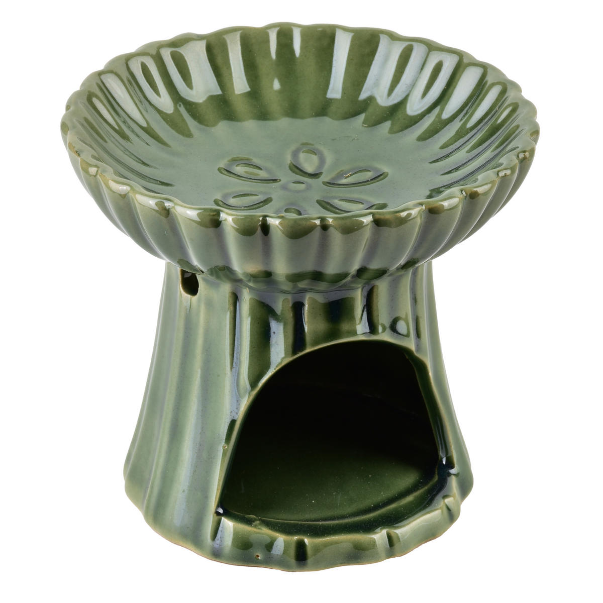 DUFTLAMPE Basic Grün 11/11.5/11.5 cm Keramik - Grün, Keramik (11.5cm) - Mondex