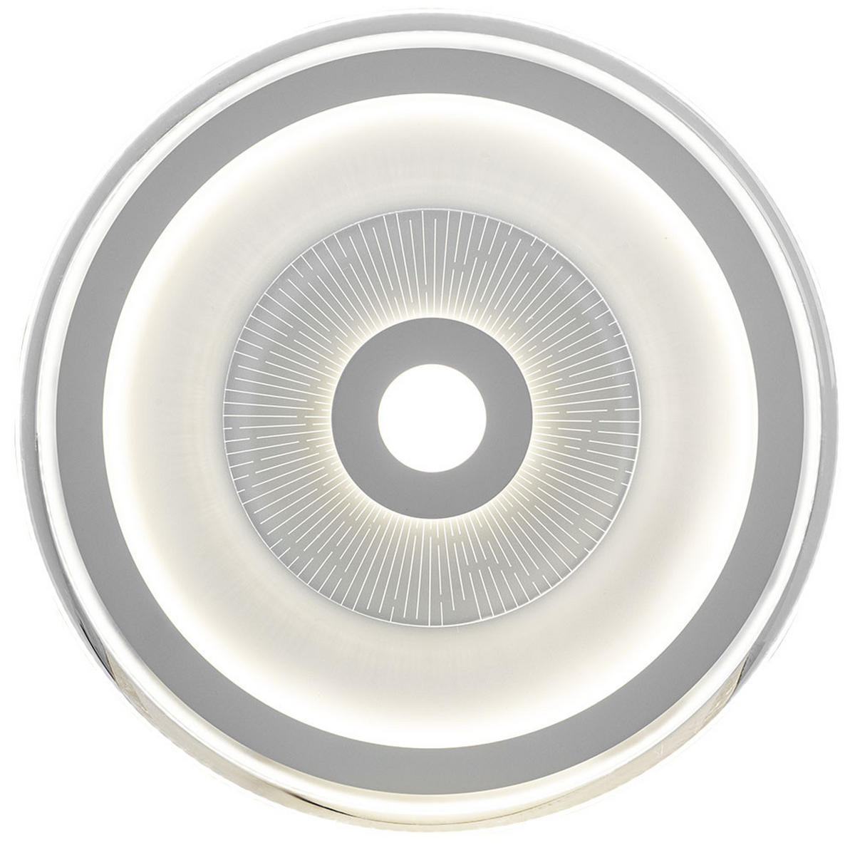 LED DECKENLEUCHTE Rund Weiß - Weiß, Metall (50/50/6cm)