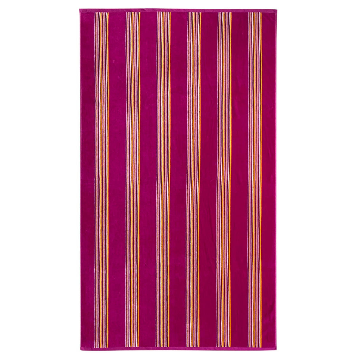 STRANDTUCH Frottee Velours Jacquard Milonga Fuchsia 70x140 400g/m² - Pink, Textil (70/140cm) - LE COMPTOIR DE LA PLAGE