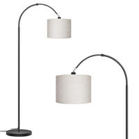 STEHLEUCHTE FL1131A LED Wohnzimmer - Schwarz, Metall (25/25/170cm) - LOVHAUS