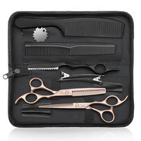 FRISEURSCHEREN Set 10-teilig Roségold - Rosa, Metall (16.5/1.5/16.5cm)