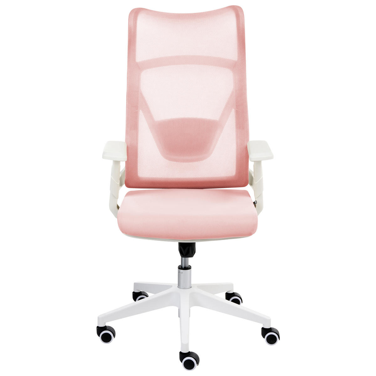 BÜROSTUHL Pastellrosa Bard - Pink, Textil (50/113/66cm) - Beliani
