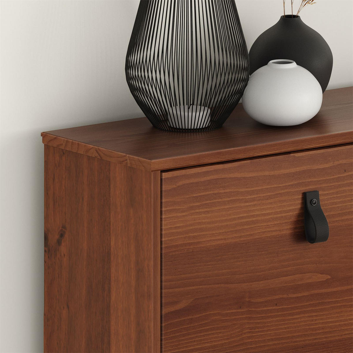 SCHUHKIPPER MIKKA Kastanie - Kastanienfarben, Holz (107/92/25cm) - IDIMEX