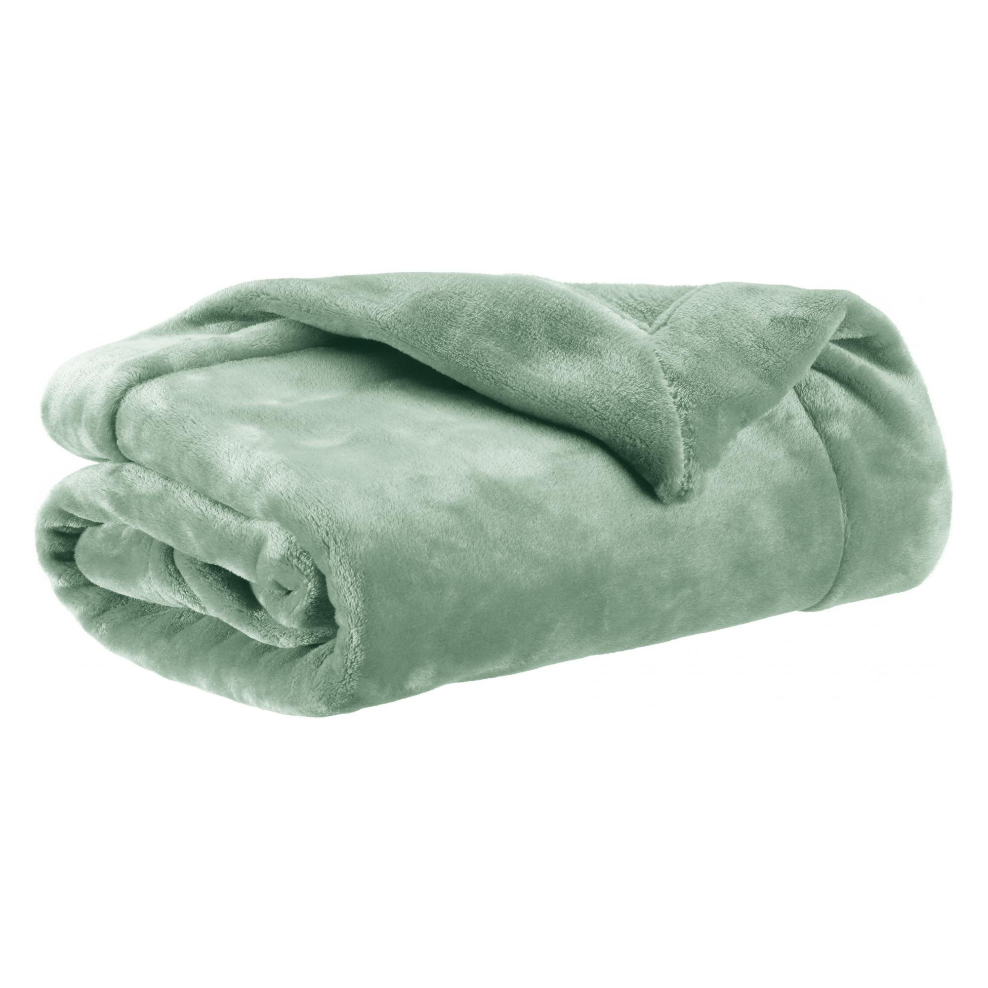 PLAID Tender opal 150 x 200 cm - Salbeigrün, Textil (150/200cm) - Vivaraise