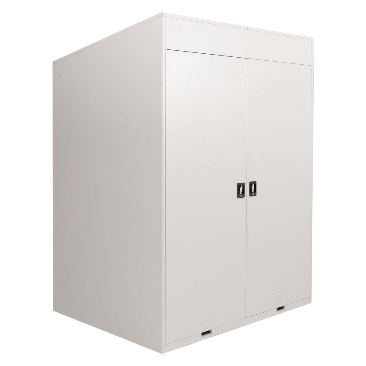 FAHRRADGARAGE H66B rechteckig Hellgrau - Hellgrau, Metall (158/213/125cm) - MCW