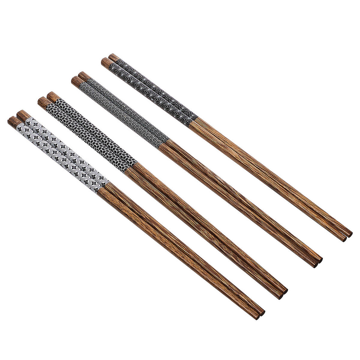 ESSSTÄBCHEN (4er Set) Mikado - Braun, Holz - Butlers