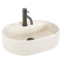 AUFSATZWASCHBECKEN Rea Marcela 50 Vanilla - Beige, Keramik (35.5/13.5/50cm) - REA