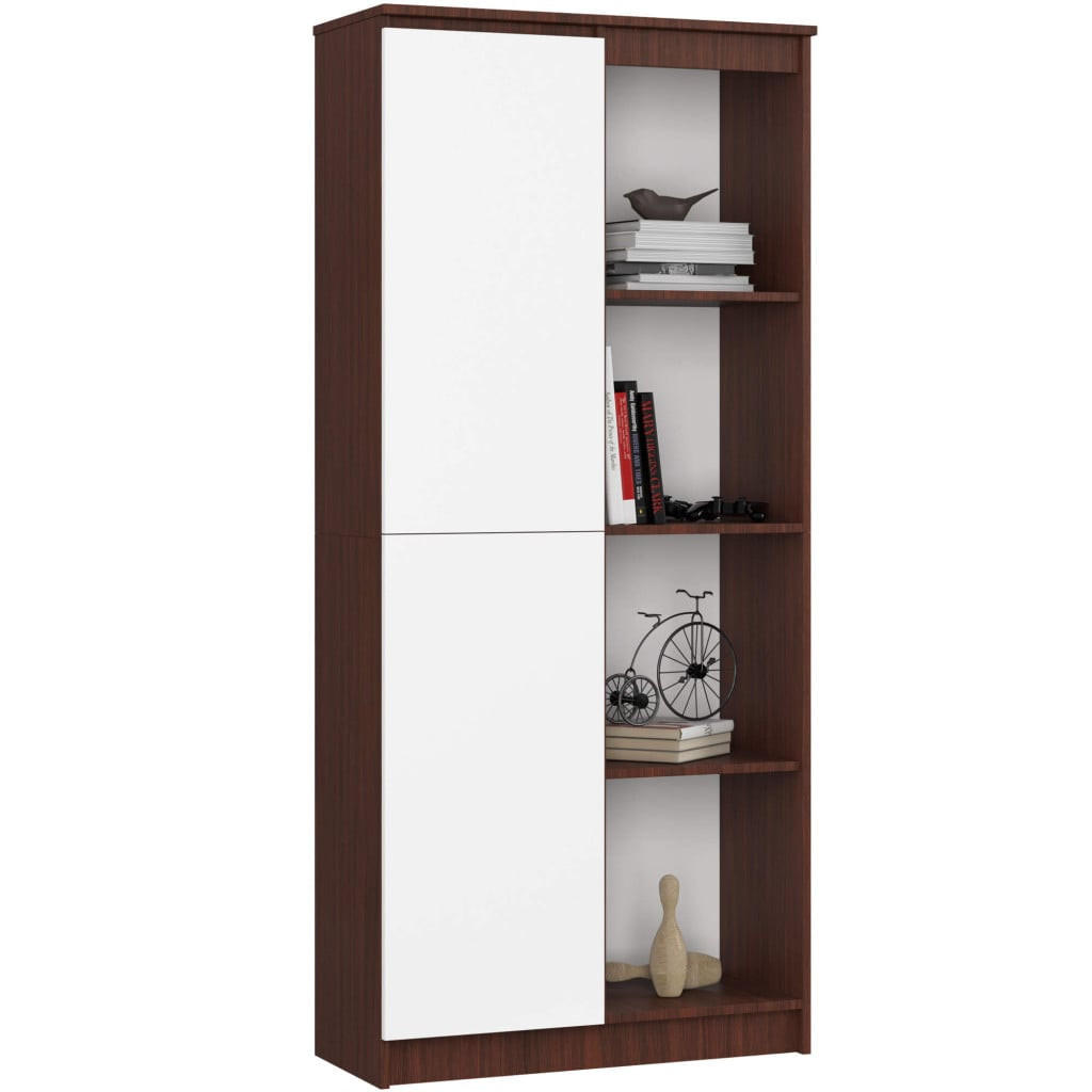 RAUMHIRSCH FURNITURE STOJANOVÁ POLIČKA Tmavě hnědá, bílá 180/80/35