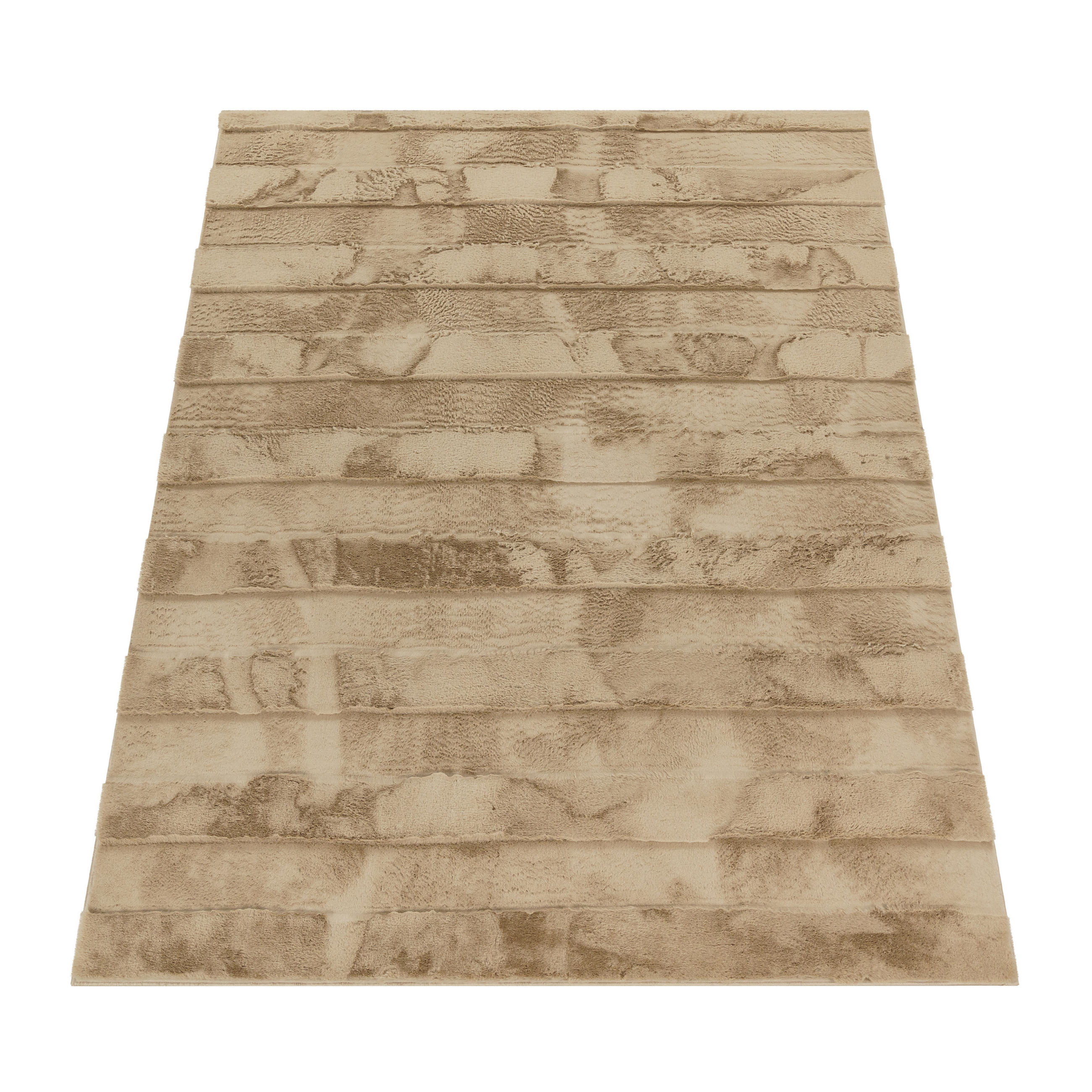 Paco Home Hochflorteppich Beige 60x100 cm