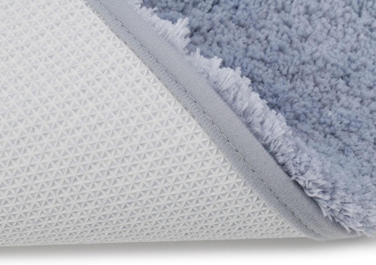 BADTEPPICH Deluxe SILBER 70X120CM - Silberfarben, Textil (120/70cm)