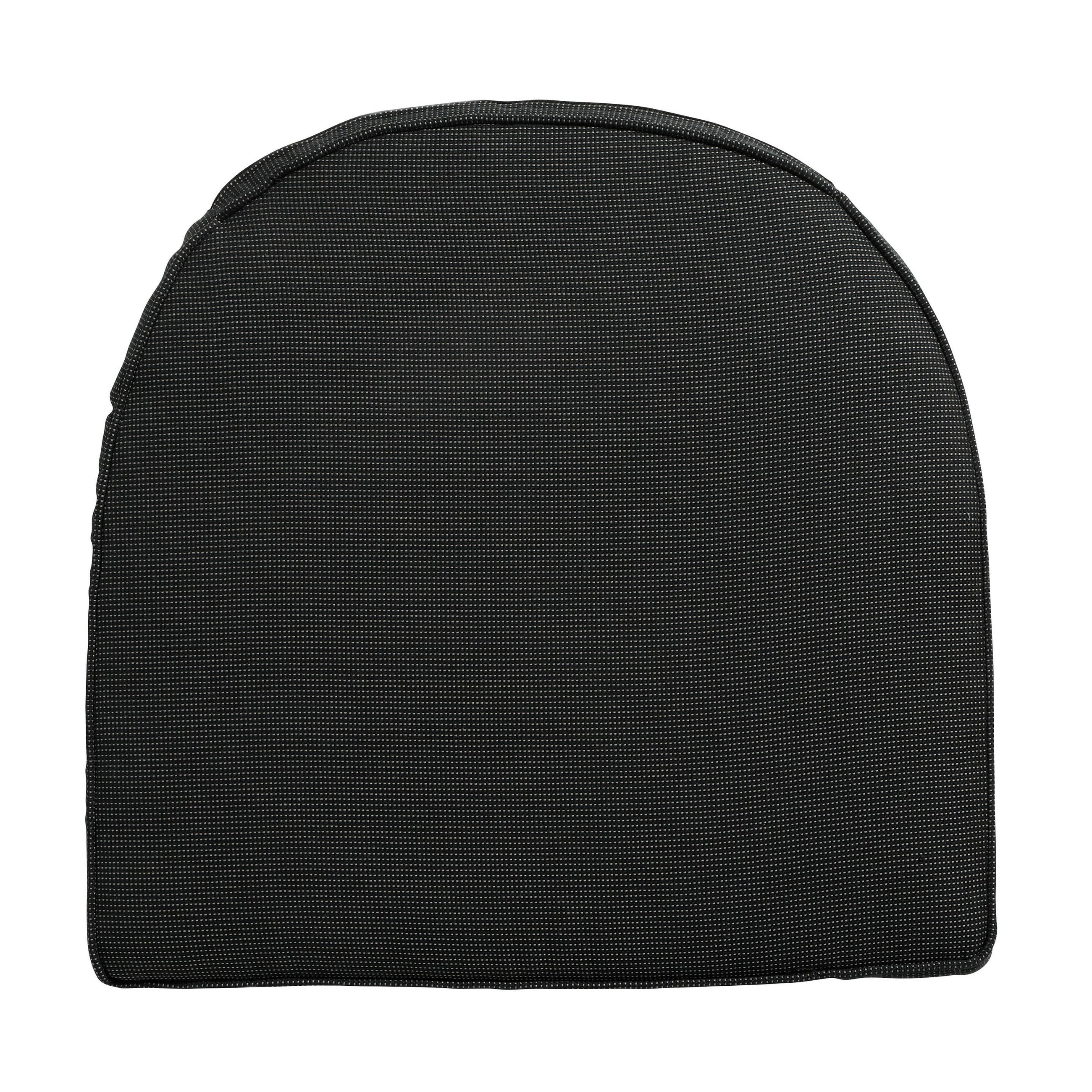 SITZKISSEN YORK Rippe 48/48 cm 4er-Set - Schwarz, Textil (48/5/48cm) - Madison