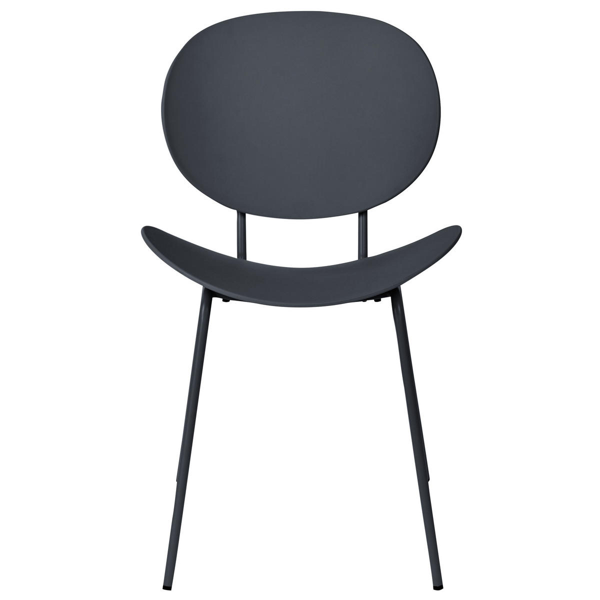 ESSZIMMERSTUHL 2er-Set Kunststoff Schwarz Shonto - Schwarz, Kunststoff (50/80/52cm) - Beliani