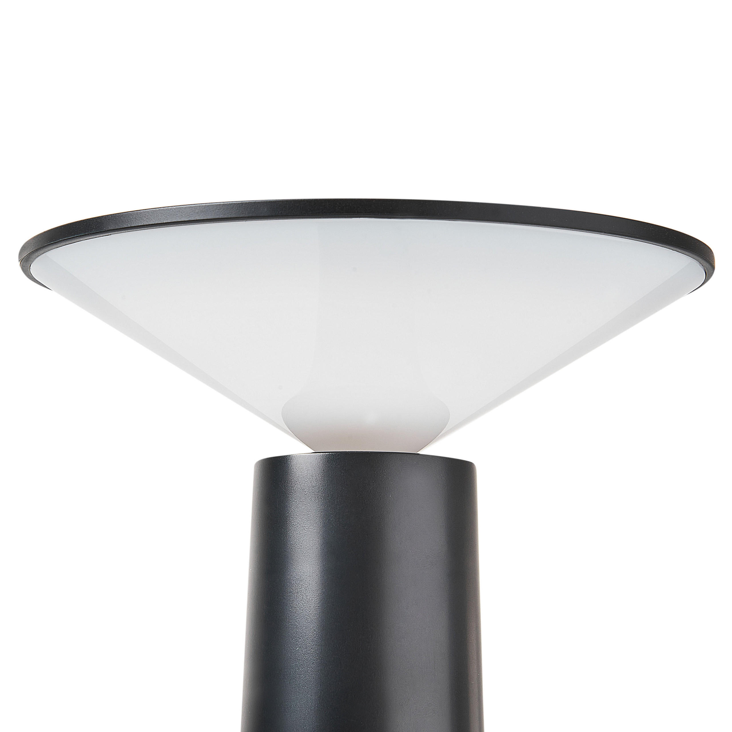 Beliani Led-Tischleuchte Schwarz 14x19x14 cm