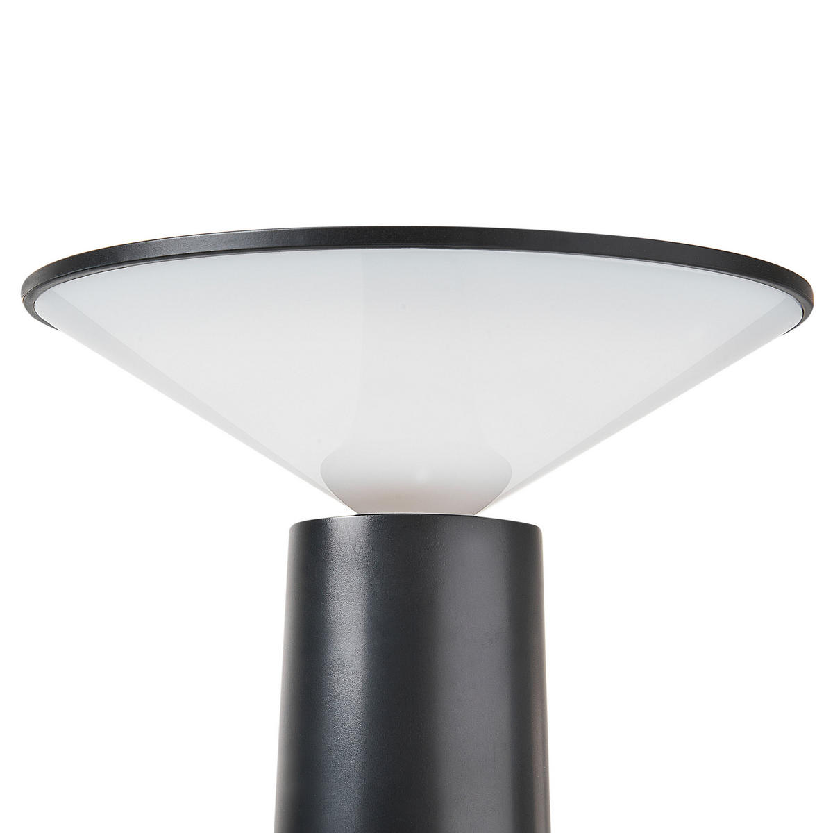 LED-TISCHLEUCHTE Schwarz Levira - Schwarz, Metall (14/14/19cm) - Beliani