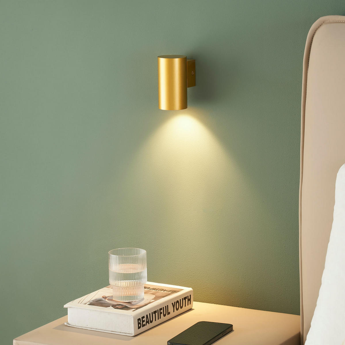 WANDLEUCHTE Liv, Gold / Messing, 10cm - Goldfarben, Metall (5/5.7/10cm) - KOSILUM