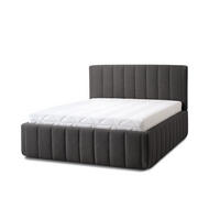 POLSTERBETT Calma Grande 180x200 in Siena Dark Gray - Dunkelgrau, Holz (180/200cm) - Letti Moderni