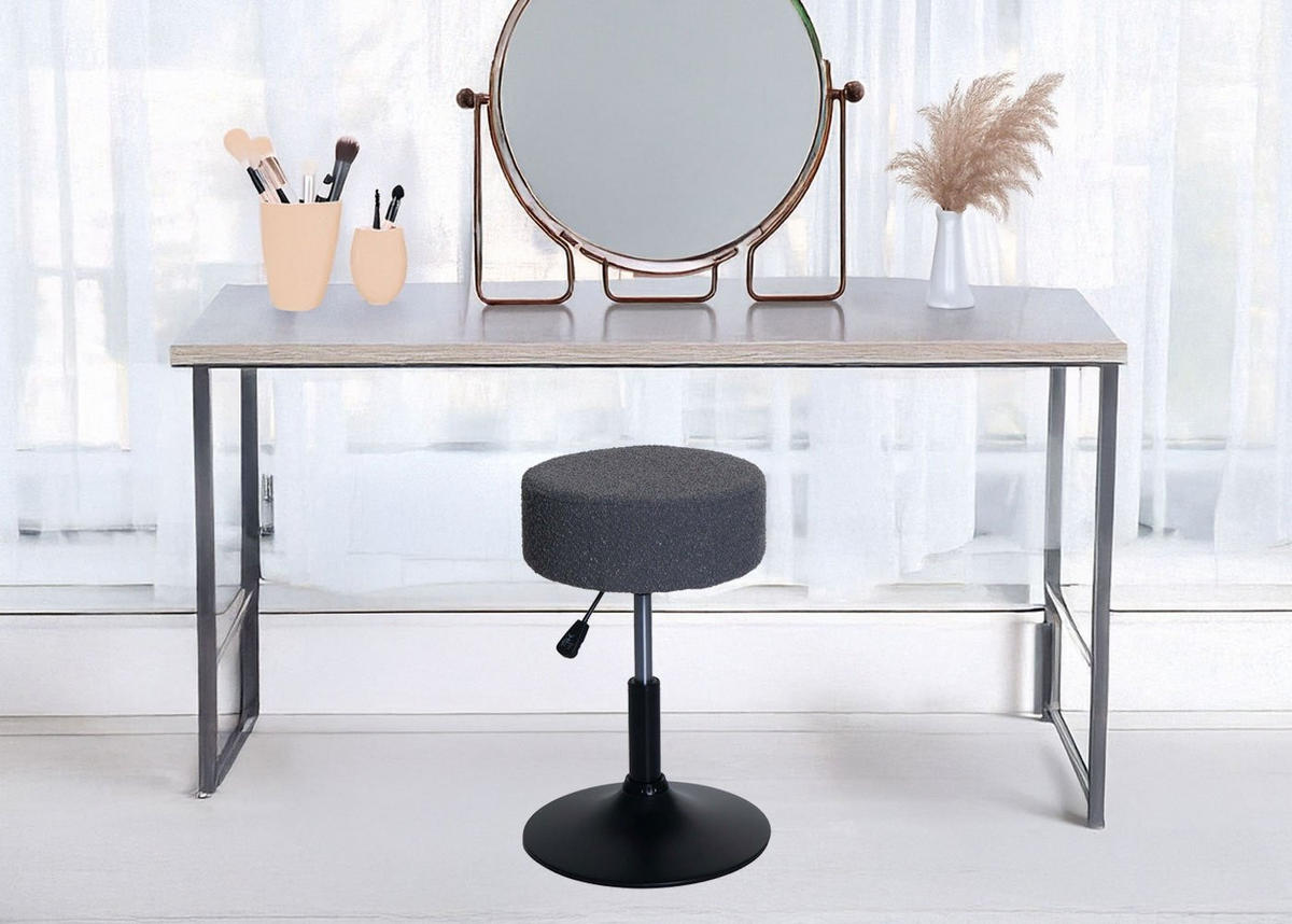 HOCKER Cremeweiß - Weiß, Textil (37/57/37cm) - MCW