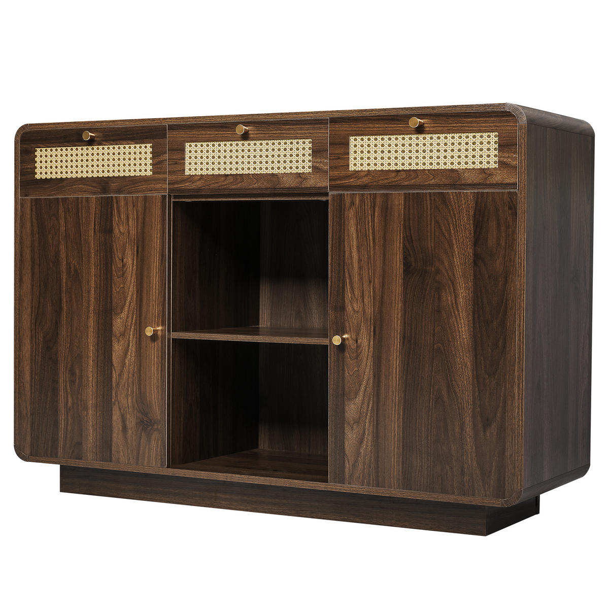 SIDEBOARD Walnuss 120/40/85 cm - Walnussfarben, Holzwerkstoff (120/85/40cm) - PANGIVO