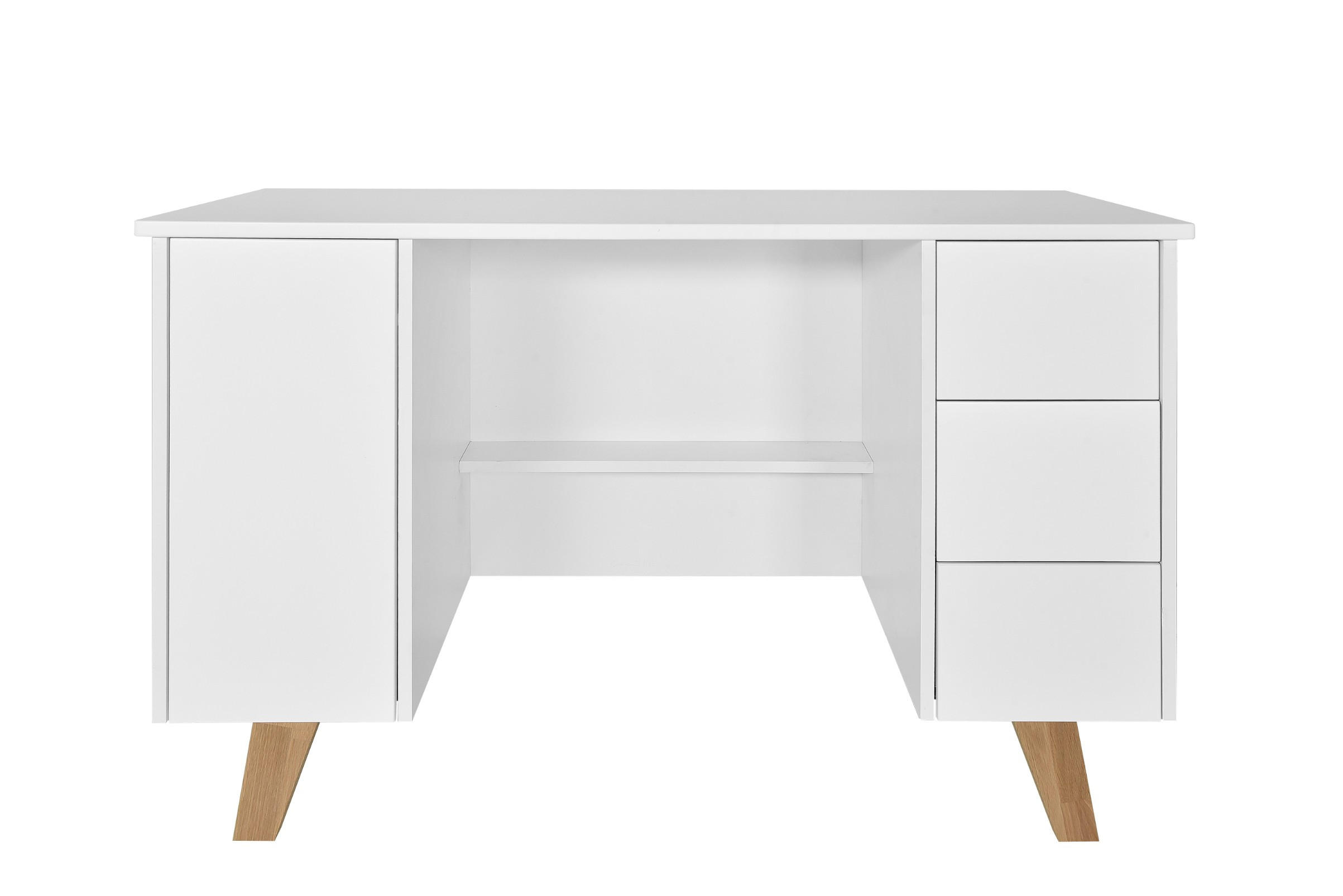 KINDERSCHREIBTISCH Zara - Weiß, Holzwerkstoff (123.4/76/60cm) - RAUMHIRSCH FURNITURE