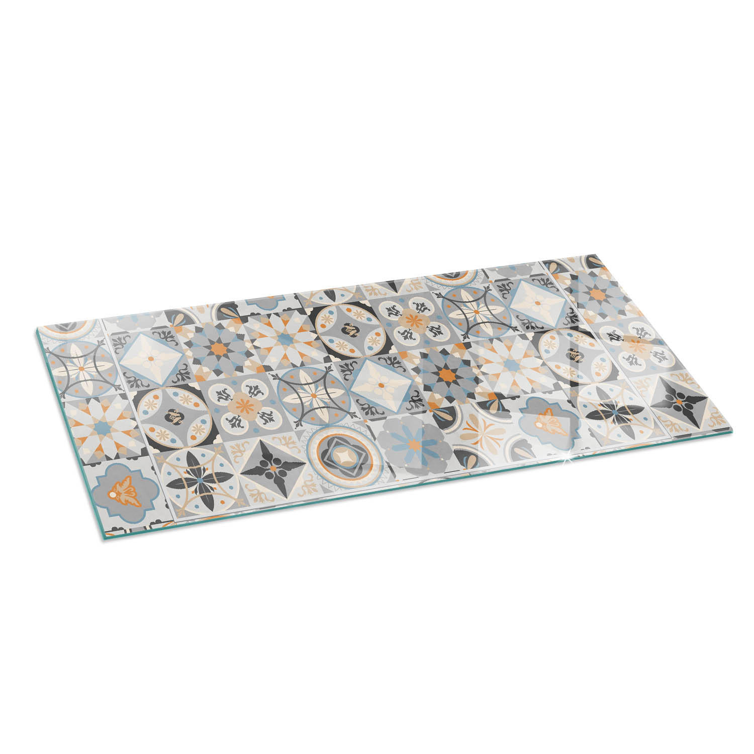 ArtPrintCave Glasplatte Grau 125x50x0.4 cm