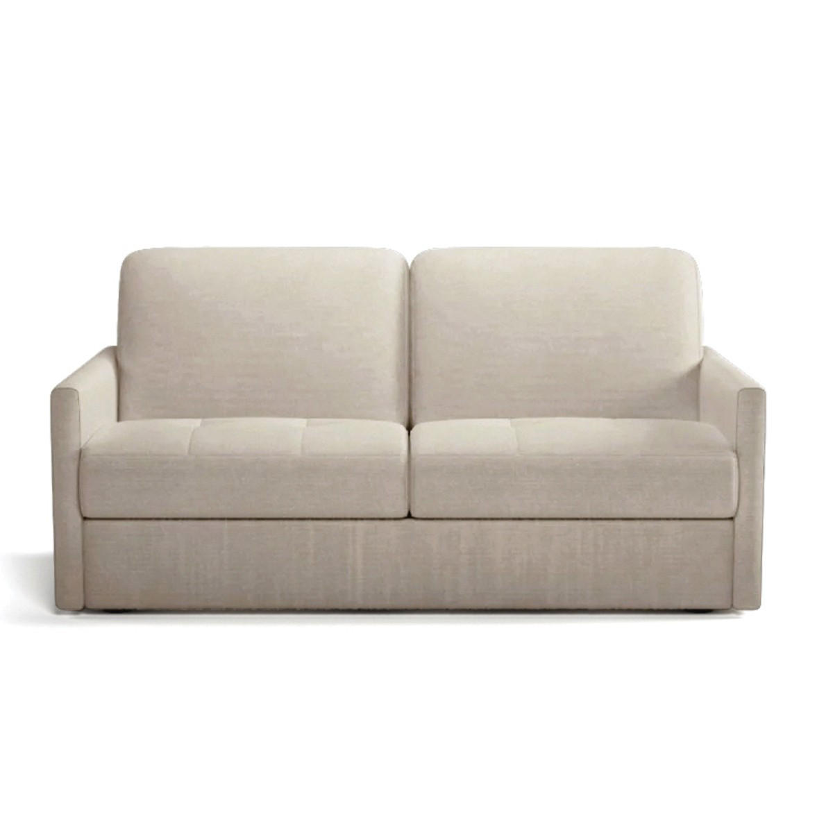SCHLAFSOFA 3-sitzer mit express-Öffnung in stoff cosenza 175/100/87 cm - Beige, Holz (175/87/100cm) - Calicosy