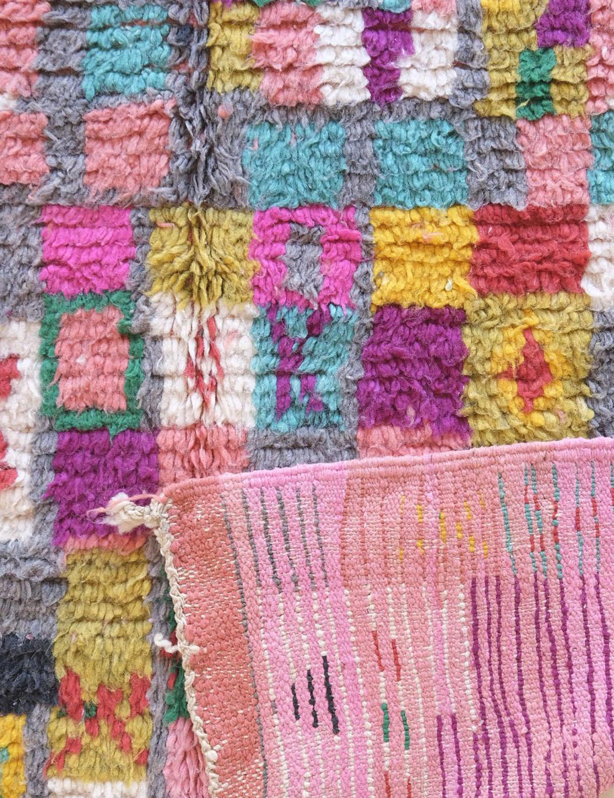 BERBERTEPPICH aus reiner Wolle 139x 247 cm - Multicolor, Naturmaterialien (139/247cm) - AFK Living