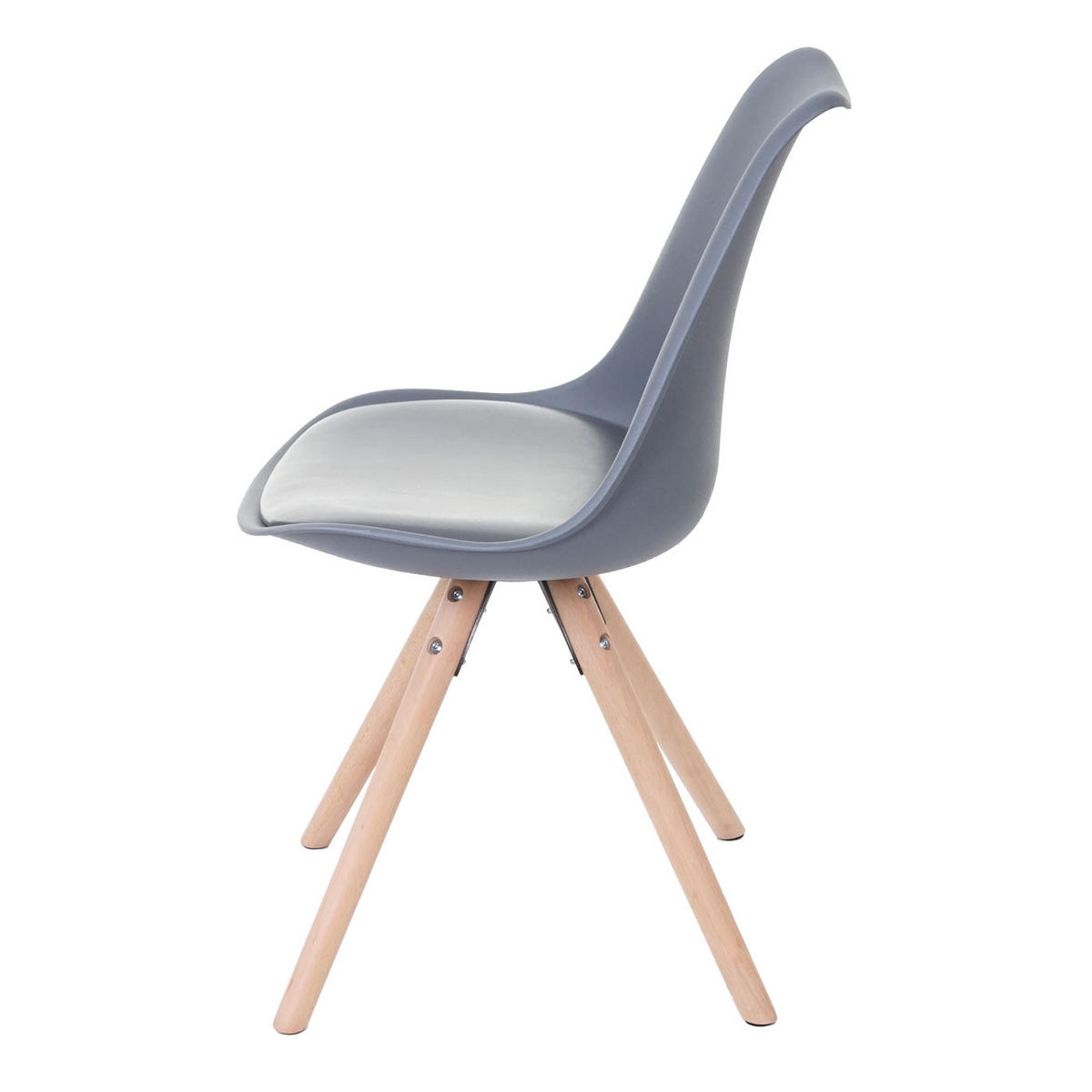 ESSZIMMERSTUHL Grau 2er-Set - Grau, Textil (48/82/53cm) - MCW