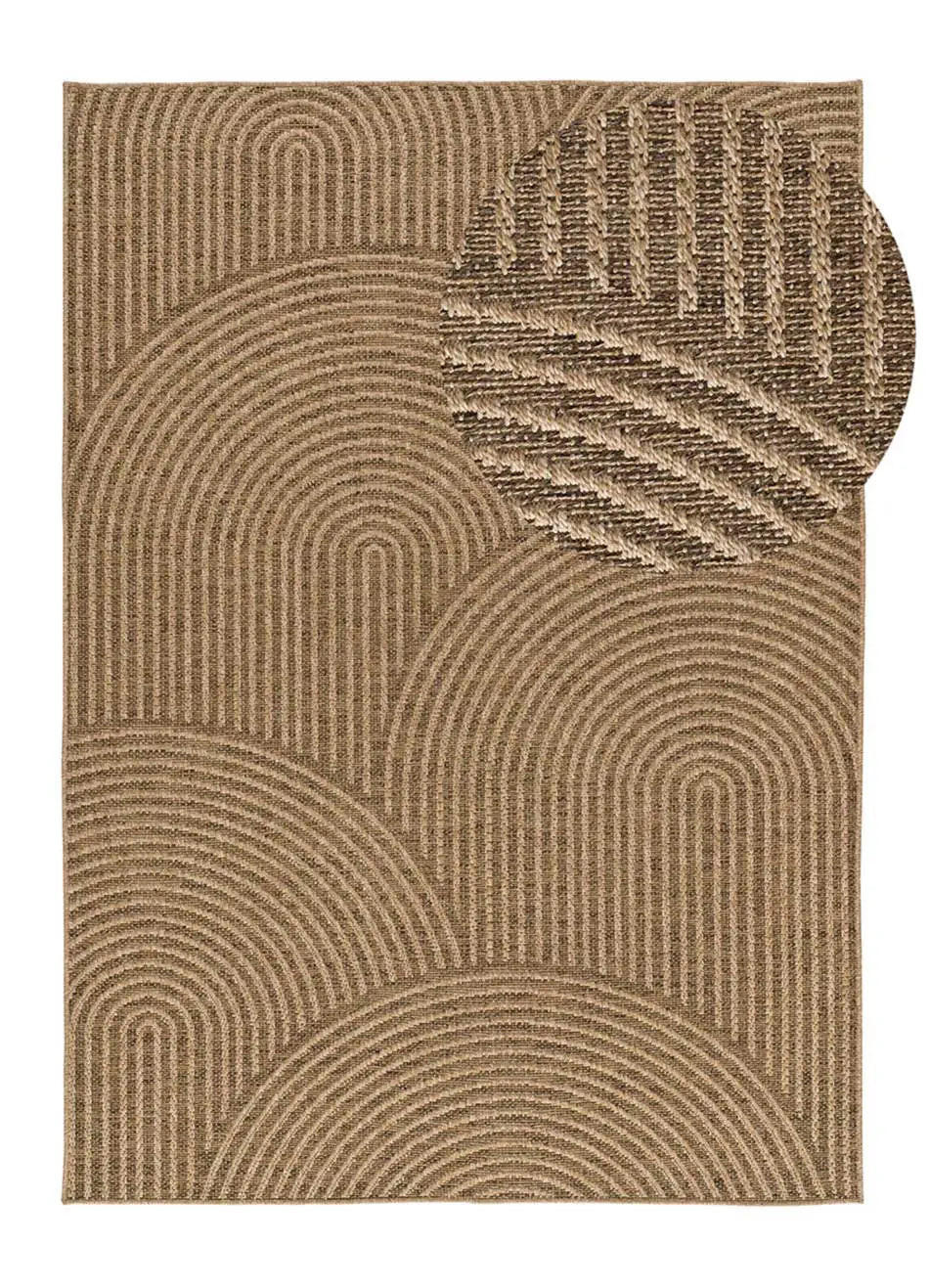 Atticgo Outdoorteppich Braun 200x290 cm