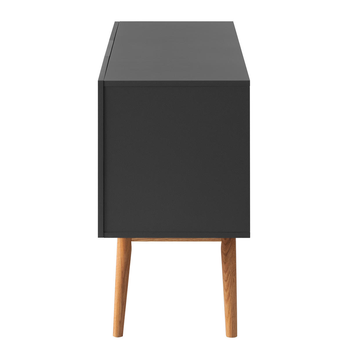 SIDEBOARD - Breite 150 cm - Eichefarben/Grau, Holzwerkstoff (150/72/40cm) - home24