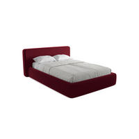 POLSTERBETT mit Bettkasten und Lattenrost 180x225 Rot - Bordeaux/Rot, Kunststoff/Textil (140/200cm) - Makamii