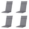 GARTENSTUHLKISSEN Oxford 120/50 cm 4er-Set - Grau, Textil (50/8/120cm) - Madison