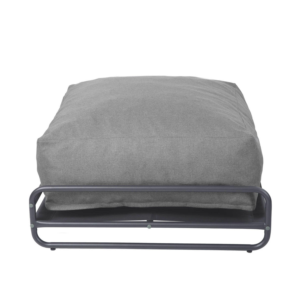 GARTENHOCKER mit Gestell, grauem - Grau, Textil (97/42/97cm) - Oviala