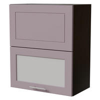 KLAPPHÄNGESCHRANK Bari W8BS/60-AV Schwarz / RAL 4009 pastellviolett 60 / 32,5 / 72cm - Violett/Schwarz, Holz/Holzwerkstoff (60/72/32.5cm) - Feldmann-Wohnen