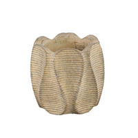 TOPF Waxy Braun 20/20/18cm - Braun, Stein (18cm) - PTMD Collection