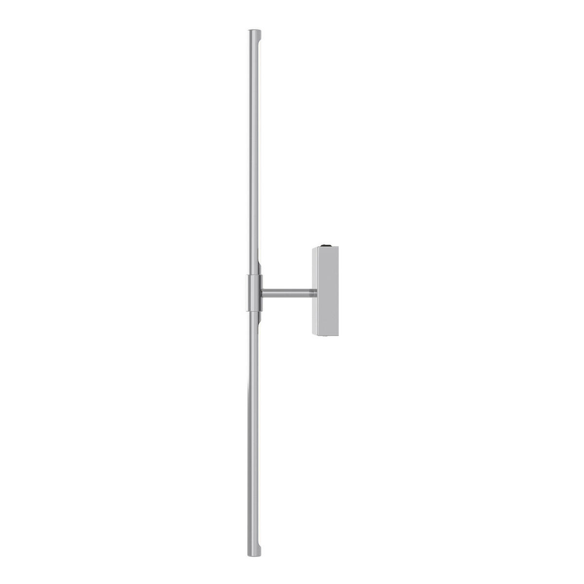 AKKU-WANDLEUCHTE inkl. Fernbedienung - 3-Stufen-Dimmer - Eisen - Silberfarben, Metall (12/71/11cm) - home24