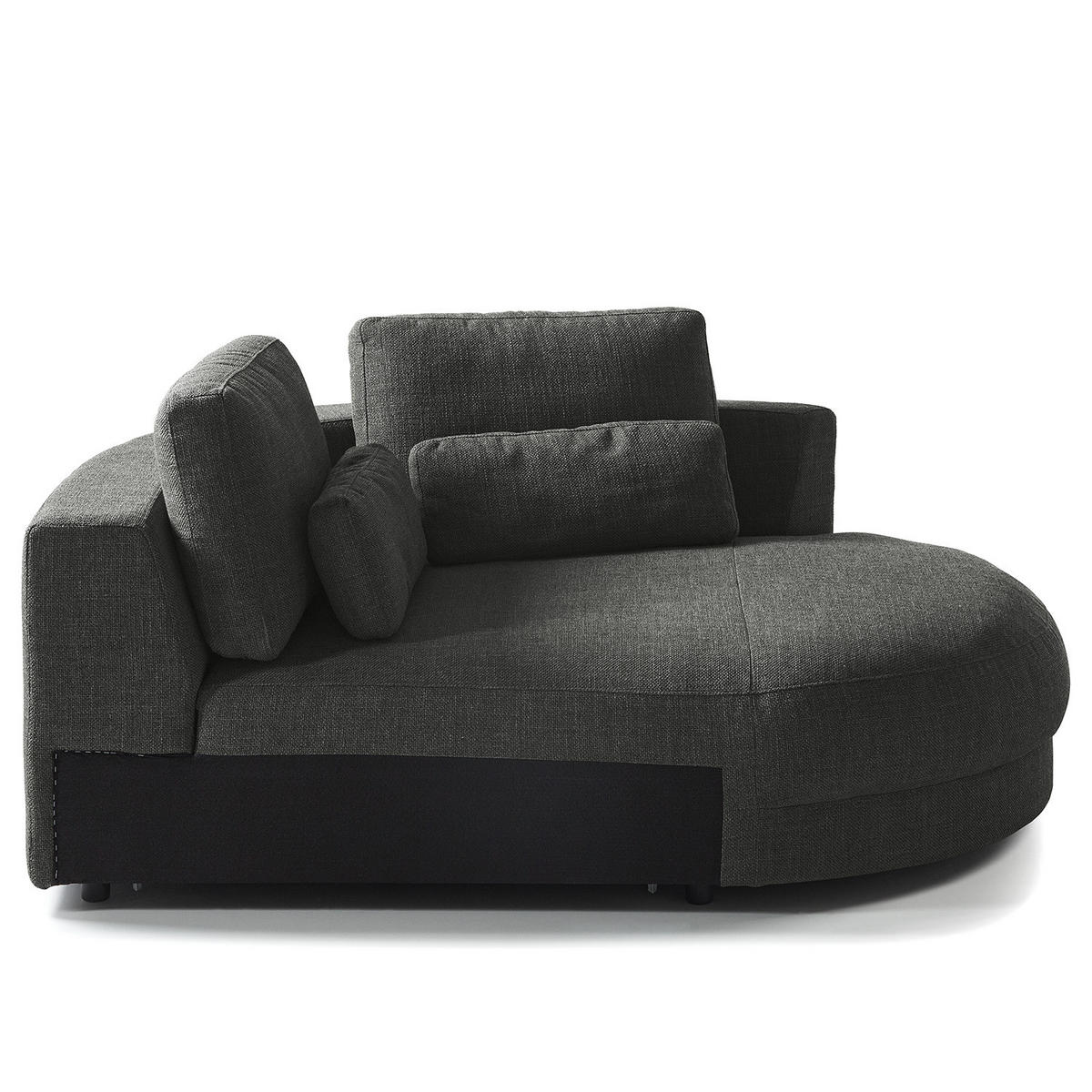 MODULLONGCHAIR - Grau, Textil (129/74/167cm) - home24