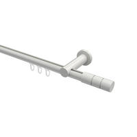 INNENLAUF-GARDINENSTANGEN-SET Platon Elanto 200 cm, 1-läufig, 20 mm Ø Weiß - Weiß, Metall (200cm) - INTERDECO