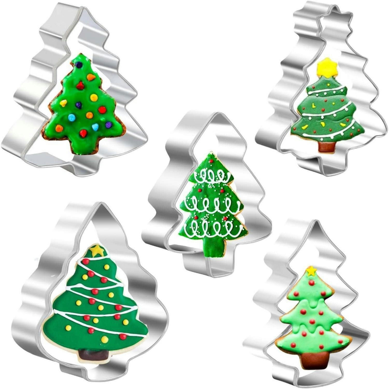 AUSSTECHFORMEN Set 5-teilig Weihnachten Edelstahl - Multicolor, Metall (6.3/1.5/7.5cm)