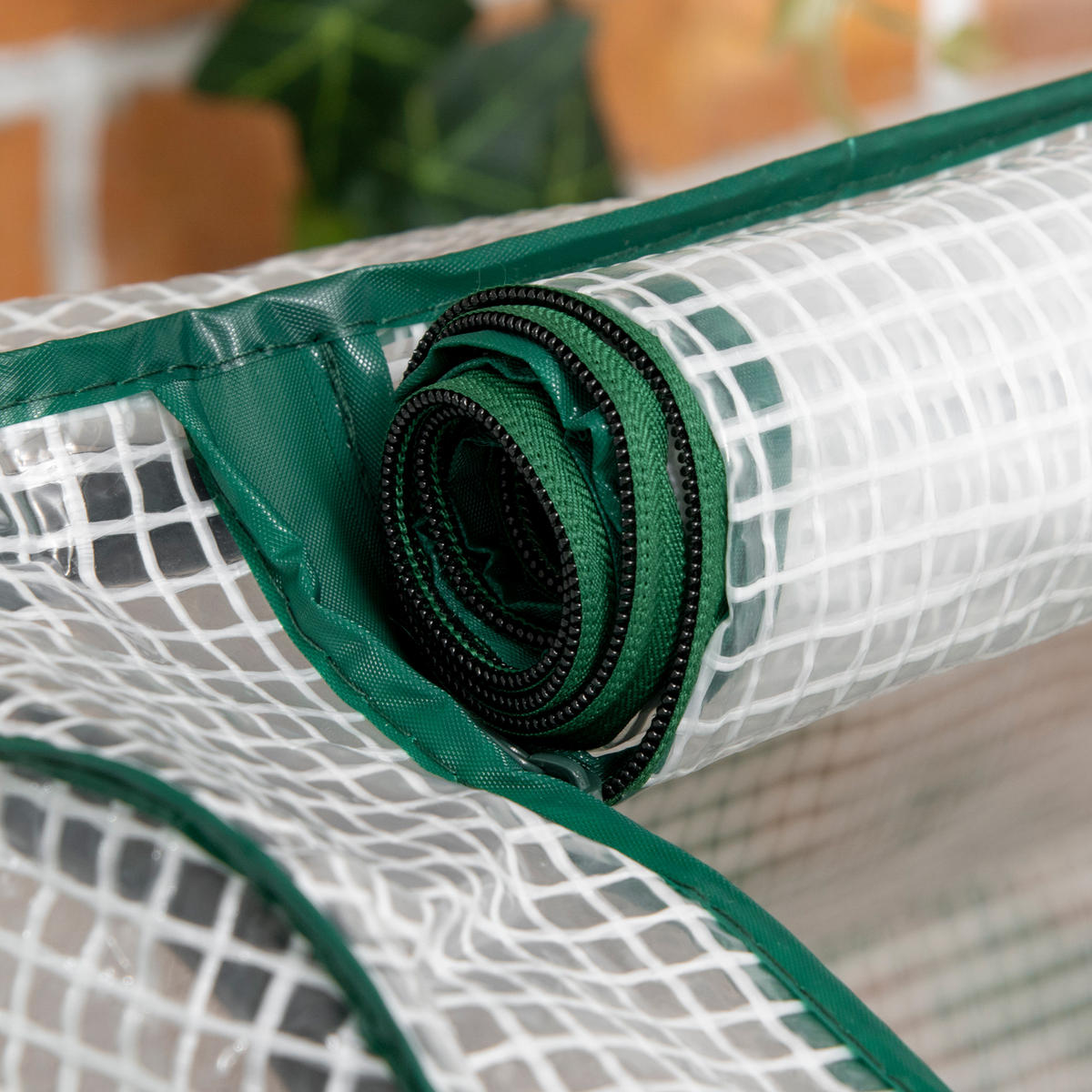HOCHBEET DE-16039 mit PE-Abdeckung Natur - Dunkelgrau, Holzwerkstoff (121/117/55cm) - ComfortXL