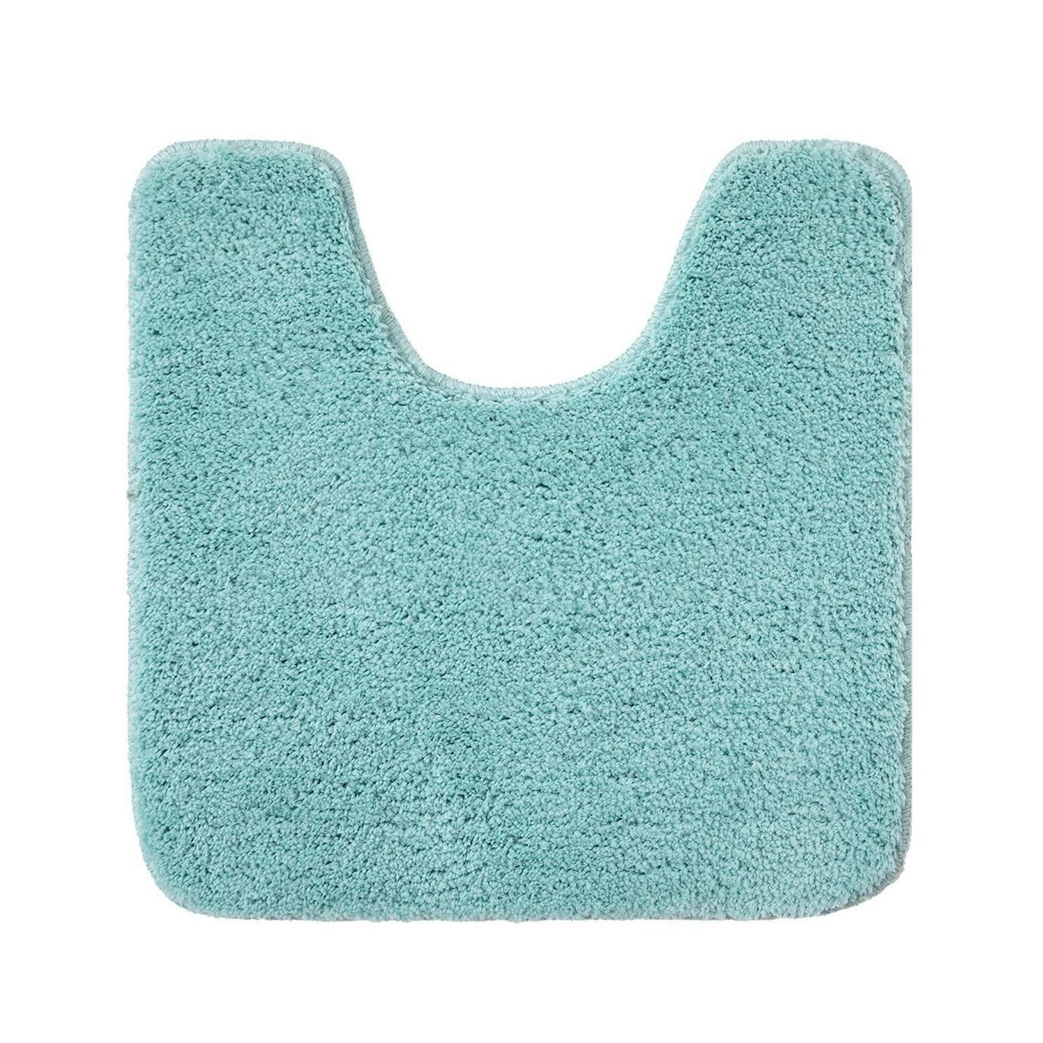 WC Vorleger U-förmig Himmelblau 45 x 45 cm - Hellblau, Textil (45/45cm)