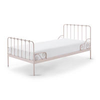 METALLBETT Kamenka 205x90x95 aus Metall in rosa - Pink, Metall (90/200cm) - 58aufmkessel